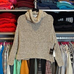 Warm & Cozy for Forever 21 olive/gray long sleeve turtleneck sweater size S NWT